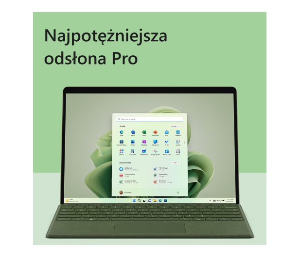 Microsoft Surface Pro 9 i5/8GB/256GB/Win11 (Leśna Zieleń) - 1081282 - zdjęcie 10